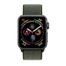 Simple Fashion Nylon Watch Band for Apple Watch Series 7 45mm / 6 & SE & 5 & 4 44mm / 3 & 2 & 1 42mm, with Magic Stick(Army Green)