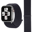 Simple Fashion Nylon Watch Band for Apple Watch Series 7 45mm / 6 & SE & 5 & 4 44mm / 3 & 2 & 1 42mm, with Magic Stick(Black)