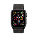 Simple Fashion Nylon Watch Band for Apple Watch Series 7 45mm / 6 & SE & 5 & 4 44mm / 3 & 2 & 1 42mm, with Magic Stick(Nightfall Black)