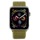 Simple Fashion Nylon Watch Band for Apple Watch Series 7 45mm / 6 & SE & 5 & 4 44mm / 3 & 2 & 1 42mm, with Magic Stick(Dark Green)