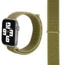Simple Fashion Nylon Watch Band for Apple Watch Series 7 45mm / 6 & SE & 5 & 4 44mm / 3 & 2 & 1 42mm, with Magic Stick(Dark Green)