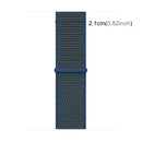 Simple Fashion Nylon Watch Band for Apple Watch Series 7 45mm / 6 & SE & 5 & 4 44mm / 3 & 2 & 1 42mm, with Magic Stick(Dark Blue)