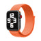 Simple Fashion Nylon Watch Band for Apple Watch Series 7 45mm / 6 & SE & 5 & 4 44mm / 3 & 2 & 1 42mm, with Magic Stick(Orange)
