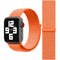 Simple Fashion Nylon Watch Band for Apple Watch Series 7 45mm / 6 & SE & 5 & 4 44mm / 3 & 2 & 1 42mm, with Magic Stick(Orange)