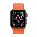Simple Fashion Nylon Watch Band for Apple Watch Series 7 45mm / 6 & SE & 5 & 4 44mm / 3 & 2 & 1 42mm, with Magic Stick(Orange)