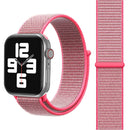 Simple Fashion Nylon Watch Band for Apple Watch Series 7 45mm / 6 & SE & 5 & 4 44mm / 3 & 2 & 1 42mm, with Magic Stick(Pink)