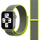 Simple Fashion Nylon Watch Band for Apple Watch Series 7 45mm / 6 & SE & 5 & 4 44mm / 3 & 2 & 1 42mm, with Magic Stick(Green)