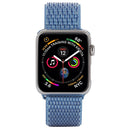 Simple Fashion Nylon Watch Band for Apple Watch Series 7 45mm / 6 & SE & 5 & 4 44mm / 3 & 2 & 1 42mm, with Magic Stick(Peacock Blue)