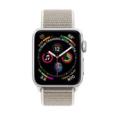 Simple Fashion Nylon Watch Band for Apple Watch Series 7 45mm / 6 & SE & 5 & 4 44mm / 3 & 2 & 1 42mm, with Magic Stick(Light Grey)