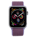 Simple Fashion Nylon Watch Band for Apple Watch Series 7 45mm / 6 & SE & 5 & 4 44mm / 3 & 2 & 1 42mm, with Magic Stick(Light Purple)