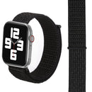 Simple Fashion Nylon Watch Band for Apple Watch Series 7 45mm / 6 & SE & 5 & 4 44mm / 3 & 2 & 1 42mm, with Magic Stick(Nightfall Black)