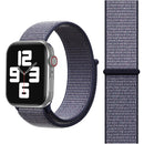 Simple Fashion Nylon Watch Band for Apple Watch Series 7 45mm / 6 & SE & 5 & 4 44mm / 3 & 2 & 1 42mm, with Magic Stick(Navy Blue)