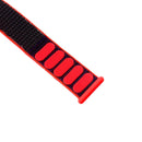 Simple Fashion Nylon Watch Band for Apple Watch Series 7 45mm / 6 & SE & 5 & 4 44mm / 3 & 2 & 1 42mm, with Magic Stick(Red)