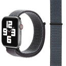 Simple Fashion Nylon Watch Band for Apple Watch Series 7 45mm / 6 & SE & 5 & 4 44mm / 3 & 2 & 1 42mm, with Magic Stick(Space Grey)