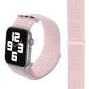 Simple Fashion Nylon Watch Band for Apple Watch Series 7 45mm / 6 & SE & 5 & 4 44mm / 3 & 2 & 1 42mm, with Magic Stick(Pearl Pink)