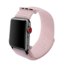 Simple Fashion Nylon Watch Band for Apple Watch Series 7 45mm / 6 & SE & 5 & 4 44mm / 3 & 2 & 1 42mm, with Magic Stick(Pearl Pink)