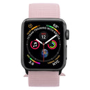 Simple Fashion Nylon Watch Band for Apple Watch Series 7 45mm / 6 & SE & 5 & 4 44mm / 3 & 2 & 1 42mm, with Magic Stick(Pearl Pink)