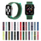 Simple Fashion Nylon Watch Band for Apple Watch Series 7 45mm / 6 & SE & 5 & 4 44mm / 3 & 2 & 1 42mm, with Magic Stick(Orange)