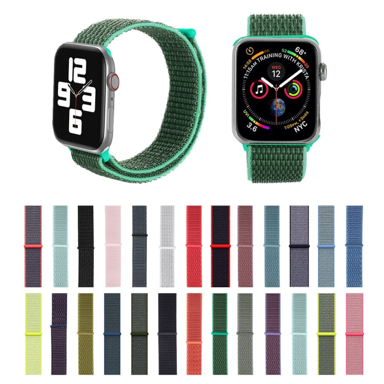 Simple Fashion Nylon Watch Band for Apple Watch Series 7 45mm / 6 & SE & 5 & 4 44mm / 3 & 2 & 1 42mm, with Magic Stick(Orange)