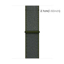Simple Fashion Nylon Watch Band for Apple Watch Series 7 41mm / 6 & SE & 5 & 4 40mm / 3 & 2 & 1 38mm, with Magic Stick(Army Green)