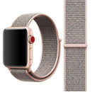 Simple Fashion Nylon Watch Band for Apple Watch Series 7 41mm / 6 & SE & 5 & 4 40mm / 3 & 2 & 1 38mm, with Magic Stick(Pink)