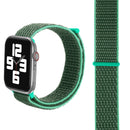Simple Fashion Nylon Watch Band for Apple Watch Series 7 41mm / 6 & SE & 5 & 4 40mm / 3 & 2 & 1 38mm, with Magic Stick(Grass Green)