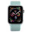 Simple Fashion Nylon Watch Band for Apple Watch Series 7 41mm / 6 & SE & 5 & 4 40mm / 3 & 2 & 1 38mm, with Magic Stick(Grey Green)