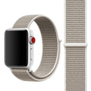 Simple Fashion Nylon Watch Band for Apple Watch Series 7 41mm / 6 & SE & 5 & 4 40mm / 3 & 2 & 1 38mm, with Magic Stick(Light Grey)