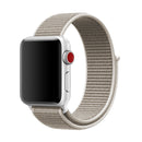 Simple Fashion Nylon Watch Band for Apple Watch Series 7 41mm / 6 & SE & 5 & 4 40mm / 3 & 2 & 1 38mm, with Magic Stick(Light Grey)