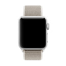 Simple Fashion Nylon Watch Band for Apple Watch Series 7 41mm / 6 & SE & 5 & 4 40mm / 3 & 2 & 1 38mm, with Magic Stick(Light Grey)