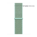 Simple Fashion Nylon Watch Band for Apple Watch Series 7 41mm / 6 & SE & 5 & 4 40mm / 3 & 2 & 1 38mm, with Magic Stick(Mint Green)