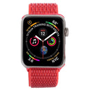 Simple Fashion Nylon Watch Band for Apple Watch Series 7 41mm / 6 & SE & 5 & 4 40mm / 3 & 2 & 1 38mm, with Magic Stick(Rose Red)
