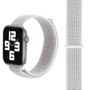 Simple Fashion Nylon Watch Band for Apple Watch Series 7 41mm / 6 & SE & 5 & 4 40mm / 3 & 2 & 1 38mm, with Magic Stick(Silver)