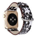 For Apple Watch Series 3 & 2 & 1 42mm Fashion Pattern Genuine Leather Wrist Watch Band