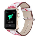 For Apple Watch Series 3 & 2 & 1 42mm Fashion Pattern Genuine Leather Wrist Watch Band