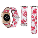 For Apple Watch Series 3 & 2 & 1 42mm Fashion Pattern Genuine Leather Wrist Watch Band