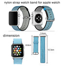 For Apple Watch 42mm Woven Nylon Watch Band(Black)