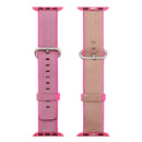 For Apple Watch 38mm Woven Nylon Watch Band(Pink)