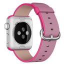 For Apple Watch 38mm Woven Nylon Watch Band(Pink)