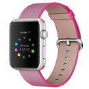 For Apple Watch 38mm Woven Nylon Watch Band(Pink)