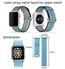 For Apple Watch 38mm Woven Nylon Watch Band(Pink)