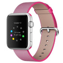 For Apple Watch 38mm Woven Nylon Watch Band(Pink)