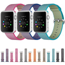 For Apple Watch 38mm Woven Nylon Watch Band(Pink)