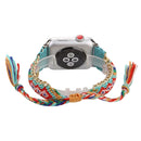 Clothes Wool Wrist Watch Band with Stainless Steel Buckle for Apple Watch Series 3 & 2 & 1 38mm(Blue)