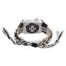 Clothes Wool Wrist Watch Band with Stainless Steel Buckle for Apple Watch Series 3 & 2 & 1 42mm(Black)