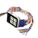 Clothes Wool Wrist Watch Band with Stainless Steel Buckle for Apple Watch Series 3 & 2 & 1 42mm(Dark Blue)