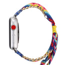 Clothes Wool Wrist Watch Band with Stainless Steel Buckle for Apple Watch Series 3 & 2 & 1 42mm(Dark Blue)