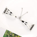 S-shaped Bracelet Stainless Steel Watch Band for Apple Watch Series 3 & 2 & 1 38mm(Silver)