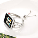 S-shaped Bracelet Stainless Steel Watch Band for Apple Watch Series 3 & 2 & 1 38mm(Silver)