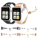 S-shaped Bracelet Stainless Steel Watch Band for Apple Watch Series 3 & 2 & 1 38mm(Black)